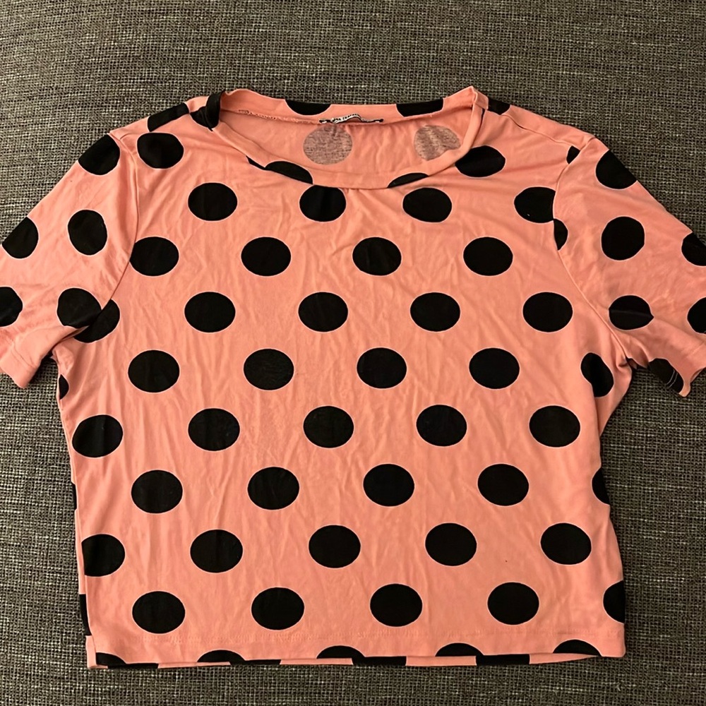 Zara polka dot shirt